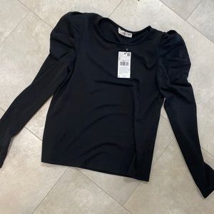 Beautiful black puff sleeve top size small